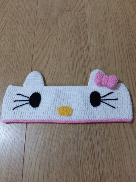 Hello Kitty Crochet, Circle Time Activities, Headband Diy, Headband Crochet, Hello Kitty Space, Cool Hello Kitty, Kitty Plush, Crochet Collection, Time Activities