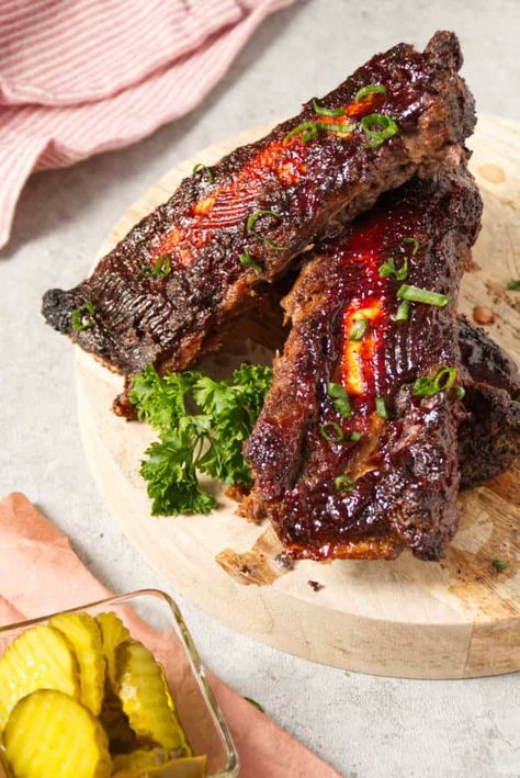 Beef Back Ribs Air Fryer, Air Fryer Short Ribs, Air Fryer Beef Ribs, Food Spells, Ribs Air Fryer, Air Fryer Beef, Easy Ribs, Beef Back Ribs, Beef Ribs Recipe