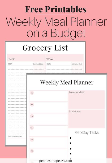 Stay on budget and organized with this FREE PRINTABLE Meal Planning on a Budget Toolkit. Easily save over $500 this month by using this step-by-step guide on how to meal plan on a budget. This is the exact system our family of five uses to save thousands of dollars each year, simply through meal planning! Meal Planning On A Budget, Crafts By Month, Monthly Meal Planner, Budget Planner Template, Budget Meal Planning, Finance Printables, Meal Planning Template, Family Of Five, Grocery Budgeting