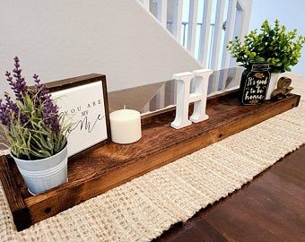 Long Tray Decor, Dining Table Tray, Wood Tray Centerpiece, Planter Box Centerpiece, Wooden Box Centerpiece, Rustic Table Centerpieces, Mantel Decor, Farmhouse Table Centerpieces, Table Centerpieces For Home