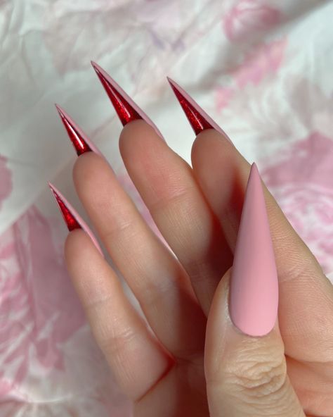 Playing Games With My Heart, Pink Matte Nails, Alcohol Cleanse, 22 Nails, Monster Nails, Deep Red Nails, Red Nails Glitter, Ruby Set, Natural Blush