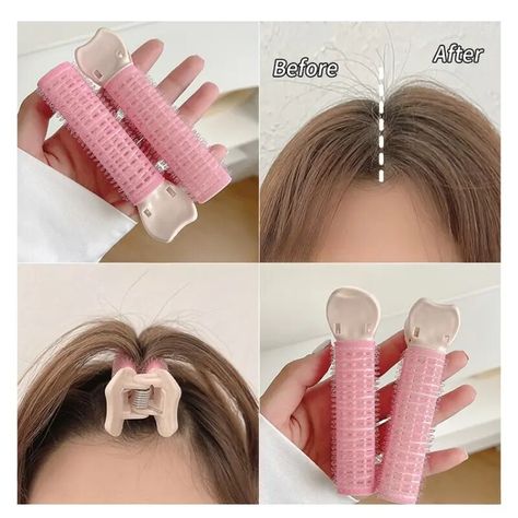 Look what I found on AliExpress Curling Bangs, Hair Curlers Rollers, Air Bangs, Lazy Hairstyles, Roll Hairstyle, Long To Short Hair, Fluffy Hair, Hair Rollers, Hair Spray