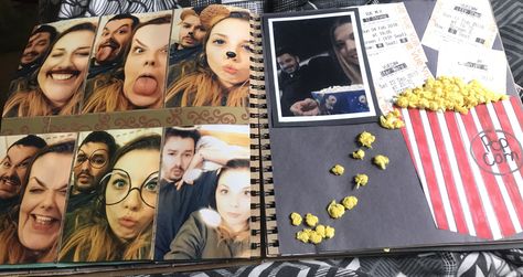 Cinema Scrapbook, Cinema Ticket, Journal Doodles, By Myself, Scrapbook Ideas, Scrapbook Layouts, Hobbies, Juice, Polaroid Film