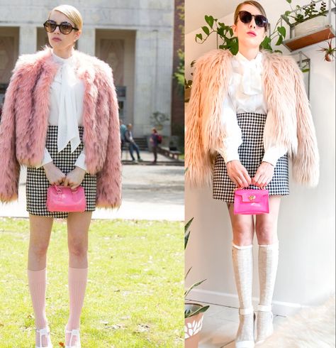 Chanel Oberlin Costume, Chanel Oberlin Halloween Costume, Chanel Halloween Costume, Scream Queens Halloween, Chanel Oberlin Aesthetic, Ariana Grande Scream Queens Outfits, Chanel Oberlin Outfit, Scream Queens Outfits, Chanels Scream Queens Costume