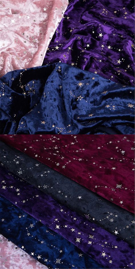 Dark Purple Whimsigothic, Whimsigothic Curtains, Purple Celestial Aesthetic, Star Aesthetic Clothes, Whimsigoth Birthday, Purple Star Dress, Dark Purple Clothes, Soft Whimsigoth, Jewel Tone Aesthetic