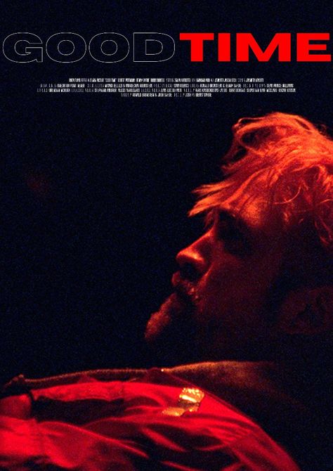 Fanmade/alternative/minimalist poster Good Time Poster 2017, Good Time Poster, Good Time 2017, Alternative Minimalist Poster, Time Poster, Concept Board, Book Cover Art, Minimalist Poster, Good Time