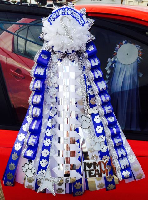 Bling Homecoming Mum   South San High School By: Me Cheer Mums, How To Make Mums, Mum Making, Hoco 2022, Hoco Mums, Peewee Football, Homecoming Mums Senior, Homecoming Spirit Week, Bug Gifts