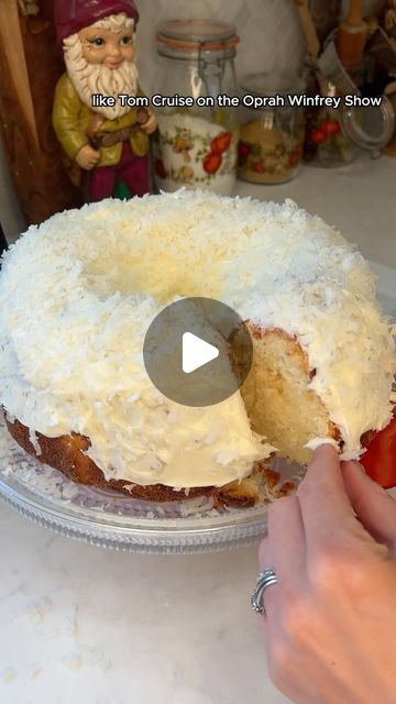 Chef Danielle Sepsy on Instagram: "I have made a DUPE for Tom Cruise’s famous Coconut Cake that he sends to celebrities. It is so soft and delicious, I had to stop myself from eating the whole cake! 

👇SAVE THIS VIDEO FOR THE RECIPE:

Ingredients-
Cake-
3 cups cake flour (not self-rising)
2 teaspoons baking powder
1 teaspoon fine table salt
1/2 cup full fat coconut milk (canned)
3/4 cup of buttermilk
2 teaspoons pure coconut extract 
1 teaspoon pure vanilla extract 
2 cups of sugar 
1 1/2 sticks unsalted butter, softened
1/4 cup of vegetable oil or canola oil
1 cup chopped white chocolate or chips
3 eggs
2 egg whites
 
Frosting-
1 stick of unsalted butter, room temperature
4 oz cream cheese
Dash of fine table salt
1 teaspoon of lemon juice
1/4 cup of coconut milk (canned)
2 1/2 cups of co Desserts That Are Not Too Sweet, Chef Danielle Sepsy Recipes, Tom Cruise Coconut Cake Recipe, Coconut Extract, Whole Cake, Coconut Cake Recipe, Pure Vanilla, Butter Oil, Table Salt