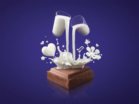 Milk Photography, Cadbury Milk Chocolate, Cadbury Dairy Milk Chocolate, Silk Chocolate, Dairy Milk Chocolate, Bg Design, Cadbury Chocolate, Cadbury Dairy Milk, Classic Bar