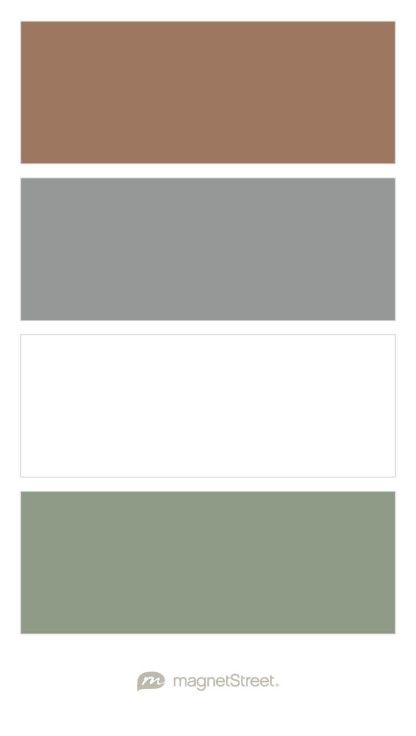 Grey Brown Bedrooms, White And Brown Bedroom, Green And White Bedroom, Willow Wedding, Tone Color Palette, Calendar Magnets, Custom Refrigerator, Earth Tone Color Palette, Brown Rooms