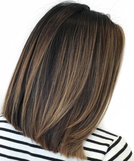 Chocolate Blonde Hair Color, チョコレートブラウン ヘアカラー, Dimensional Balayage, Brunette Lob, New Hair Color Trends, Balayage Straight, Balayage Straight Hair, Medium Length Hair Straight, Chocolate Brown Hair Color