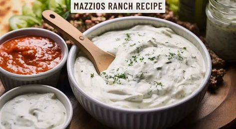 Mazzios Ranch Recipe Mazzios Ranch Dressing Recipes Copycat, Mazzios Ranch Dressing Recipe, Mazzios Ranch, Mazzios Ranch Recipe, Pizza Ranch, Zesty Ranch, Ranch Dressing Recipe, Top Secret Recipes, Kitchen Guide