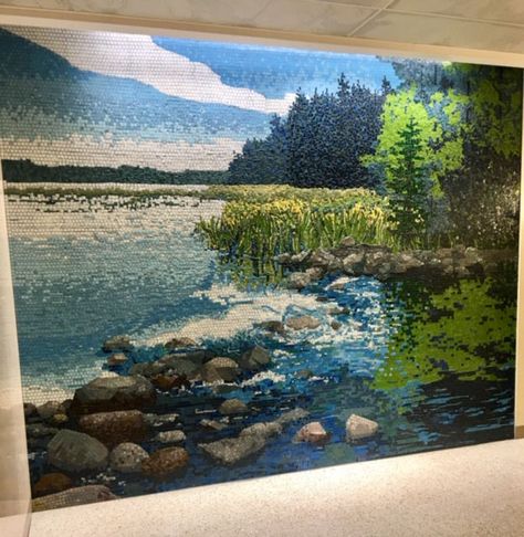 River and Prairie Mosaics | How To Mosaic Landscape Mosaic, Mary Lee, Mosaic Madness, St Anthony, Glass Mosaic Art, Mosaic Projects, Mississippi River, Stained Glass Mosaic, Painting Art Projects