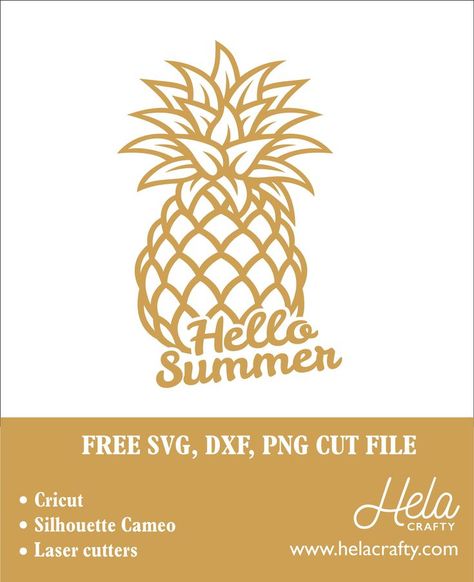 Cricut Pineapple Projects, Pineapple Svg Free Files For Cricut, Pineapple Cricut, Pineapple Ideas, Silhouette Cameo Projects Beginner, Pineapple With Sunglasses, Cricket Designs, Edge Ideas, Pineapple Svg