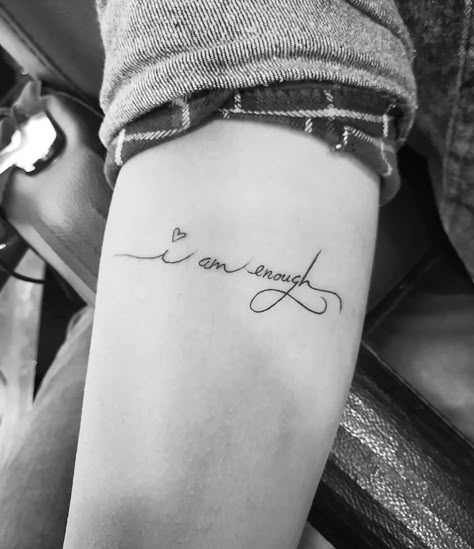 101 Best I Am Enough Tattoo Designs You Need To See! - Outsons Self Empowering Tattoos, Iam Enough Tattoo, Uplifting Tattoos For Women, I Am Enough Rib Tattoo, I Am Enough Tattoos For Women With Flowers, I'm Enough Tattoo, I Am Loved Tattoo, Your Enough Tattoo, Tattoo Ideas I Am Enough