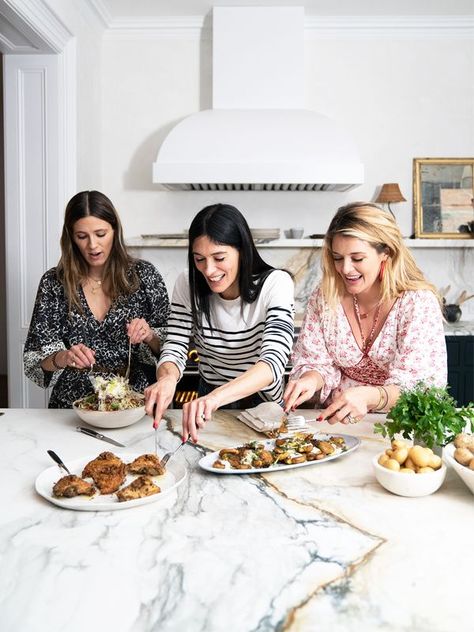 Eden Grinshpan, Daphne Oz, Athena Calderone, Mint Salad, Sweet Lemon, Smashed Potatoes, Food Test, Flank Steak, In Season Produce