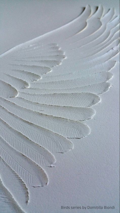 Beauty Spirituality, Painting Design Ideas, Angel Wings Painting, Drywall Art, Angel Wings Wall Decor, Angel Wings Art, Abstract Bird, Fall Canvas Painting, Paper Carving