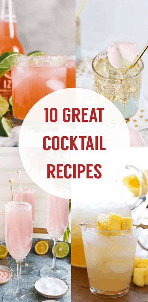 10 Great Cocktail Recipes For Your Next Girls Night In - Society19 Drinks Alcohol Recipes Party, Girls Night In Food, Girls Night Cocktails, Girls Night Drinks, Fun Party Drinks, Party Drinks Alcohol, Pineapple Rum, Girl Night, Girls Night In