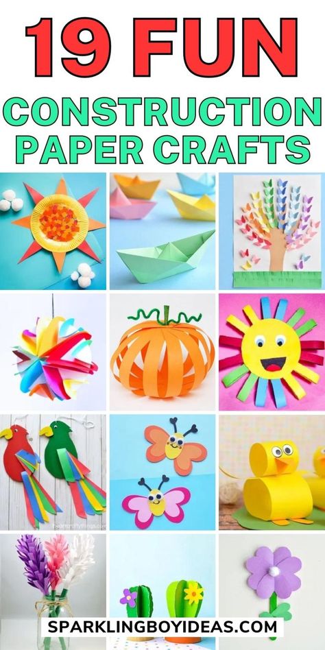 Construction Paper Projects, Construction Paper Art, Diy Construction, Kite Making, Construction Paper Crafts, Cute Diy Projects, Cool Paper Crafts, Paper Flower Crafts, Church Ideas