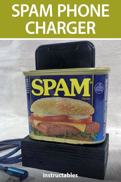 Spam Can Crafts, Oscillating Spindle Sander, Spam Can, Woodworking Decor, Drained Battery, Forstner Bit, It's Coming, Leather Dye, Upcycled Crafts