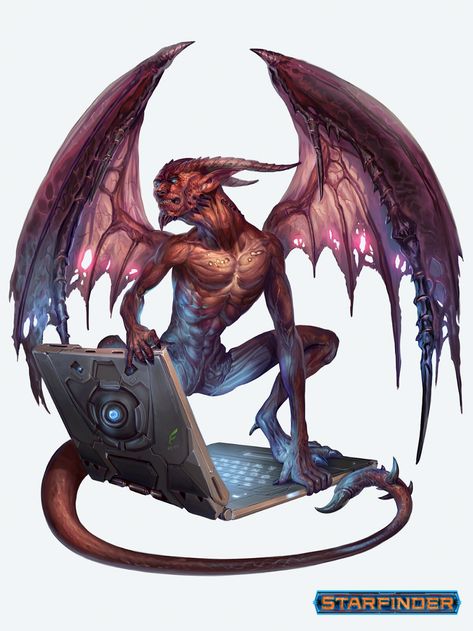 Dnd Imp Art, Imps Fantasy Art, Dnd Imp, Imp Character Design, Ring Campaign, Simic Hybrid, Batman And Robin Cartoon, Fantasy Demon, Fantasy Creature