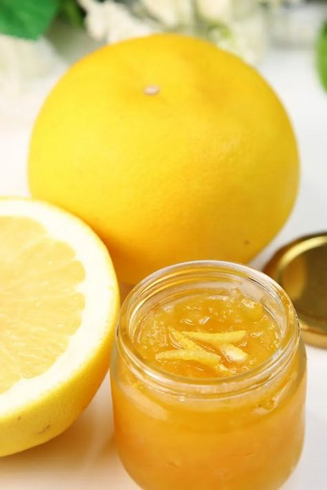 Grapefruit Marmalade Recipe - Traditional All in One Method Recipe Grapefruit Jam Recipes, Pomelo Jam, Pomelo Recipes, Grapefruit Marmalade Recipe, Easy Jams, Pomelo Recipe, Marmalade Recipe Easy, Grapefruit Jam, Preserve Recipes