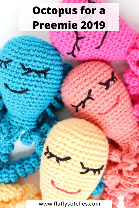 Diy Crochet Octopus, Fidget Book, Octopus Crochet Pattern Free, Preemie Octopus, Headbands Crochet, Preemie Crochet, Octopus Crochet, Octopus Crochet Pattern, Yarn Project