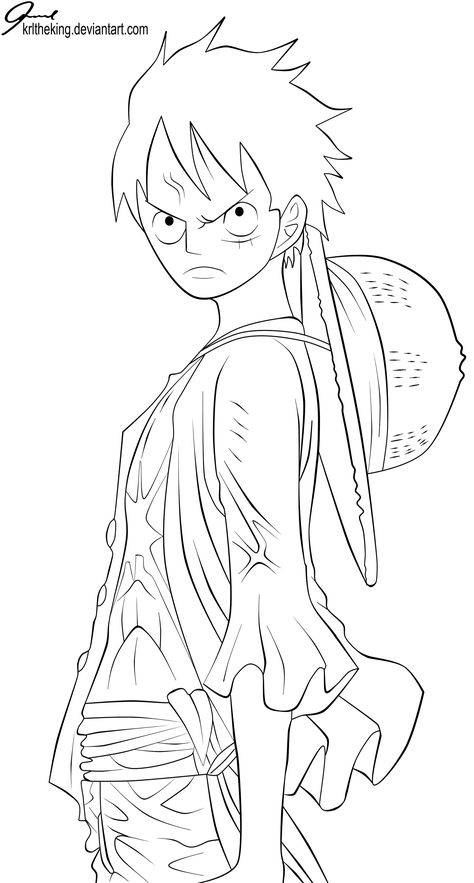 Luffy (Volume 69 Cover) Lineart by KrlTheKing Luffy Lineart, One Piece Lineart, Luffy Drawing, Chibi Coloring, Simpsons Drawings, Family Coloring Pages, Anime Lineart, One Piece Tattoos, Princess Coloring Pages