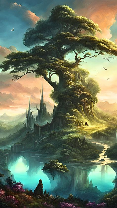 Visit our Channel for all type of Fantasy.
linktr.ee/FantasyWorldsUnited
#Fantasy #fantasyart #art #landscape #nature Feywild Landscape Art, Fantasy Landscape Concept Art, Fantasy Environment Concept Art, Fey Wild Landscape, Fantasy Art Landscape, Fantasy Grassland Art, Ancient Forest Fantasy Art, Fantasy Forest Landscape, Woodland City Fantasy Art