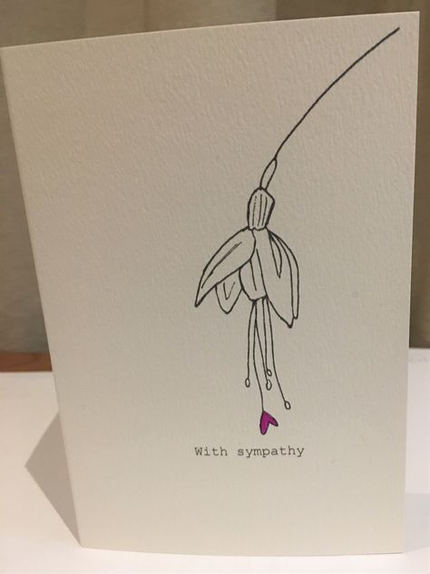 Empathy Cards, Sympathy Greetings, With Sympathy, When Someone Dies, Sympathy Cards Handmade, Condolence Card, Hand Painted Card, Greeting Card Craft, Craft House