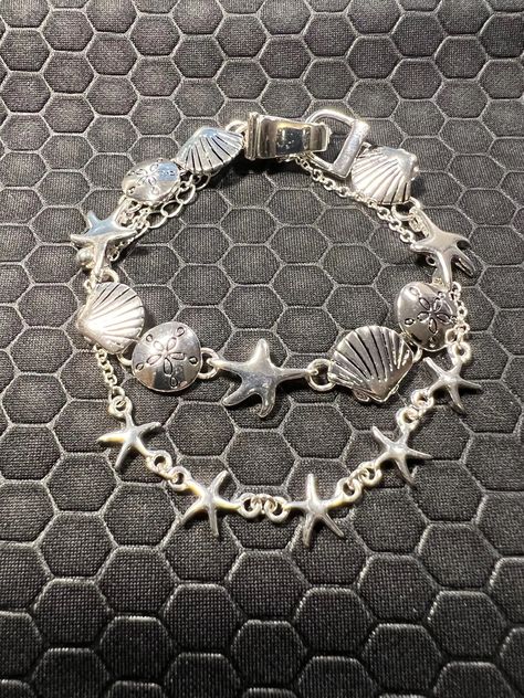 The Bracelet is 7.5 inches in length and the Anklet is 11 inches in length and it is adjustable. View Beach, Silver Jewlery, Venice Florida, Beach Bracelet, Sea Jewelry, Beach Anklets, Beach Bracelets, Star Fish, Dope Jewelry