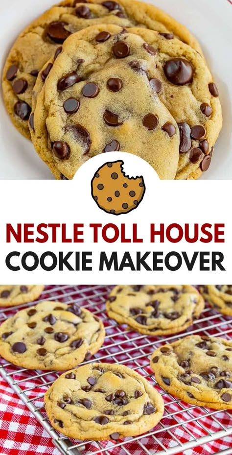 Nestles Chocolate Chip Cookies, Roll House Chocolate Chip Cookies, Soft And Chewy Toll House Cookies, Original Chocolate Chip Cookies, Chocolate Chip Cookies Nestle Recipe, Toll House Milk Chocolate Chip Cookies, Copycat Tollhouse Chocolate Chip Cookies, Nestles Chocolate Chip Cookies Recipe, Chocolate Chip Cookies Toll House Recipe