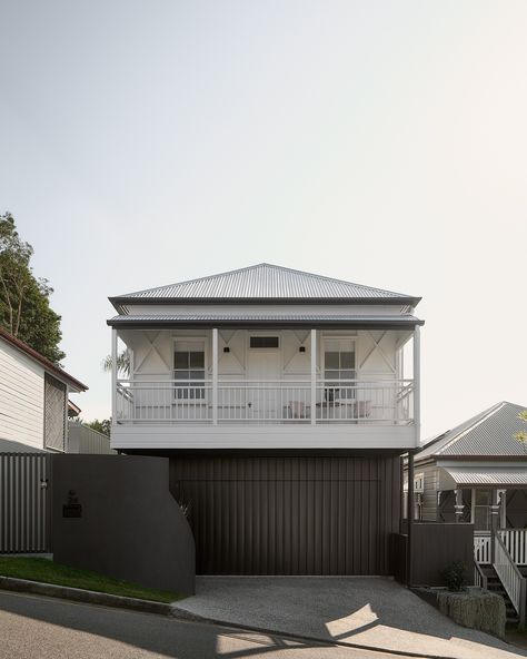 • BEAUTIFUL ONE DAY, PERFECT THE NEXT • Street appeal to the max on this beautiful raise and build under on a pre-1911 traditional workers cottage in inner city Brisbane. Creating a beautiful black and white contemporary home that creatively melds old and new. build • @karda_constructions design • @michael.and.ruysch photography • @jack_gibson #brisbane #arcitecturelovers #brisbanebuilders #customhomes #architecture #forsale #kardaconstructions #design #construction #brisbanehomes #bri... Jack Gibson, Workers Cottage, Street Appeal, Max On, Construction Design, New Build, Inner City, Contemporary Home, Beautiful One