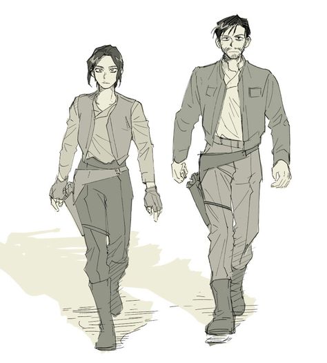 Jyn Erso Cassian Andor Jyn And Cassian Fanart, Cassian Andor, Jyn Erso, Comic Games, Star Wars Art, Black Widow, Pretty Art, Star Wars, Art Inspiration