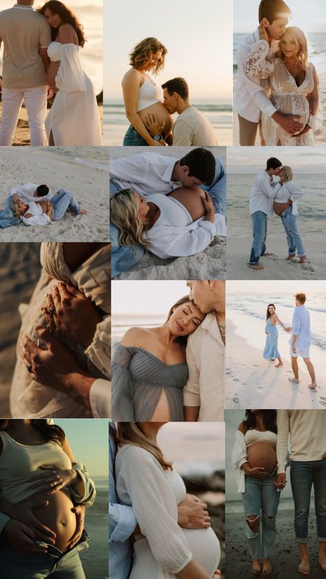 Pregnancy Photoshoot Beach, Maternity Shoot Beach, Home Maternity Photography, Pregnancy Announcement Pictures, Maternity Couple, Baby Bump Photoshoot, Maternity Photography Beach, Family Maternity Pictures, Baby Announcement Photoshoot