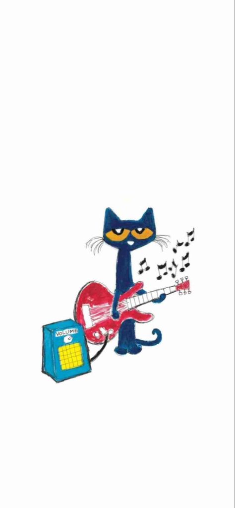 made by @axeldsantiago Pete The Cat Wallpaper, Pete The Cat Art, Cat Graphic Design, Music Cartoon, Cat Summer, Iphone Wallpaper Classy, Cat Background, Cocoppa Wallpaper, Wallpaper Doodle