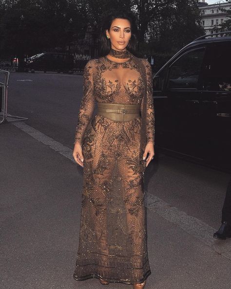 A Princess. #kimkardashian Mert And Marcus, Kim Kardashian Kanye West, Roberto Cavalli Dress, Revealing Outfits, Cavalli Dress, Kim Kardashian Outfits, Plastic Dress, Kardashian Outfit, Kim Kardashian And Kanye