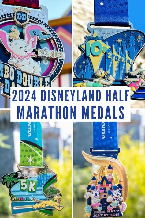 2024 Disneyland Half Medals Revealed Half Marathon Medals, Disneyland Half Marathon, Marathon Medal, Castaway Cay, Double Dare, Run Disney, 2024 Vision, Disney Cruise, Half Marathon