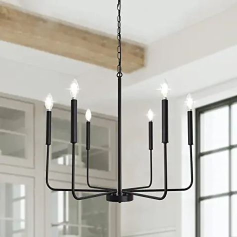 Black Farmhouse Chandelier, Farmhouse Chandelier Lighting, Room Amazon, Modern Farmhouse Chandelier, Room Hanging Lights, Chandelier For Dining Room, Modern Lighting Chandeliers, Dining Room Pendant, Industrial Ceiling