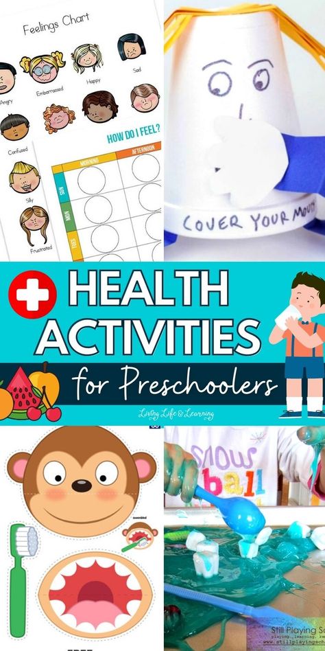 Hygiene Projects For Preschoolers, Health Week Preschool, Personal Care Activities For Preschool, Health Activities For Kindergarten, Hygiene Preschool Theme, Health Activity For Preschoolers, Personal Health Activities For Kids, Health Lesson Plans Preschool, Self Hygiene Activities For Kids