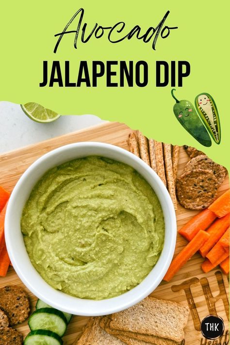 An incredibly delicious, tangy, spicy, and creamy avocado dip ready in just 10 minutes. This avocado jalapeno dip is a must-make for your next gathering. It will be an instant hit! RECIPE: https://thishealthykitchen.com/avocado-jalapeno-dip Avocado Jalapeno Dip, Creamy Avocado Dip, Vegan Dip Recipes, Jalapeño Dip, Vegan Spinach Artichoke Dip, Jalapeno Dip, Spicy Dip, Avocado Dip, Vegan Dip