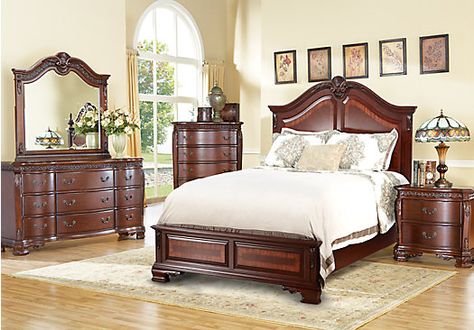 Shop for a Cortinella 5 Pc Queen Panel Bedroom at Rooms To Go. Find Bedroom Sets that will look great in your home and complement the rest of your furniture. King Size Bedroom Furniture Sets, Rooms To Go Bedroom, Affordable Bedroom Sets, Bedroom Sets Furniture Queen, Bedroom Sets Furniture King, Entry Furniture, King Sized Bedroom, Furniture Design Inspiration, Panel Bedroom