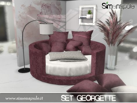 Sims 4 Round Couch, Sims 4 Cc Lounge Chairs, The Sims Resource Sims 4 Furniture Bedroom, Sims 4 Cc Round Sofa, The Sims 4 Couches Cc, The Sims Resource Couch, Sims 4 Living Room Decor Cc, Sims 4 Resource Furniture, Sims Resource Sims 4 Furniture