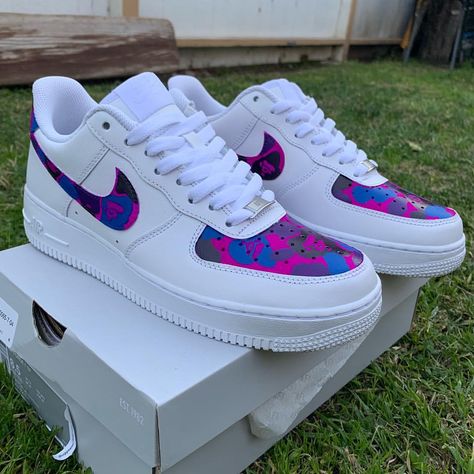 Bape Air Force 1, Af1 Shoes, Custom Shoes Diy, Nike Shoes Air Force, Custom Nike Shoes, Air Force 1 Custom, Nike Air Shoes, Fresh Shoes, Hype Shoes