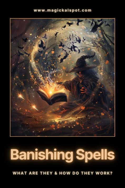 Empower your practice with 'Banishing Spells: What are they & how do they work?' 🚫✨. Learn the art of removing negative energies, unwanted influences, and obstacles from your life. Discover techniques and tips for effective banishing rituals that restore balance and peace. Ideal for those seeking protection and purification in their spiritual journey. 🌿🔮 #BanishingMagic #SpiritualCleansing Banishing Oil Recipe, Baneful Magick Spells, Banishing Ritual, Full Moon Spells, Voodoo Spells, Wiccan Rituals, Banishing Spell, Magickal Herbs, Full Moon Ritual