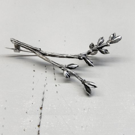 Woodland Jewelry, Clean Sterling Silver, Jewelry Nature, Stick Earrings, Nature Inspired Rings, Organic Jewelry, Botanical Jewelry, Sterling Silver Brooch, Sterling Silver Jewellery