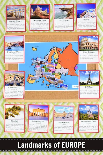 Learning about the Landmarks of Europe Montessori Culture, Geography Project, Ancient Europe, Montessori Printables, Europe Continent, Baby Wishlist, World Geography, Cycle 3, Afterschool Activities