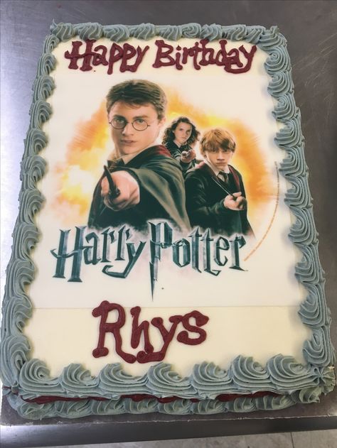 Happy Birthday Harry Potter, Cake Sheet, Harry Potter Symbols, Harry Potter Theme Birthday, Number Birthday Cakes, Harry Potter Birthday Cake, Cumpleaños Harry Potter, Cake Quotes, Birthday Sheet Cakes