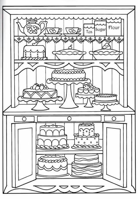 Candy Whimsical Art Journal, Food Coloring Pages, Coloring Pages Inspirational, Adult Colouring Pages, Coloring Supplies, Easy Coloring Pages, Mom Art, Dessin Adorable, Coloring Book Art