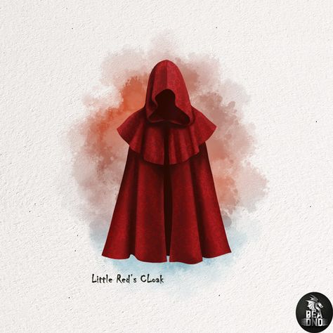 Magic Cloak, Lino Cut, Art Challenge, Girls Wear, Cloak, Pixel Art, Aurora Sleeping Beauty, Disney Princess, Red